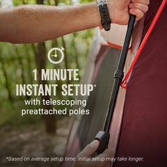 Skylodge™ 4-Person Instant Camping Tent, Blackberry