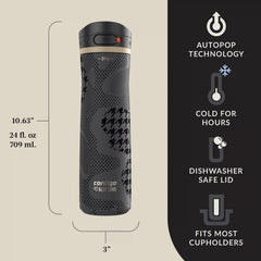 Contigo® x Ally Love Jackson Chill 2.0 Stainless Steel Water Bottle with AUTOPOP® Lid, 24oz